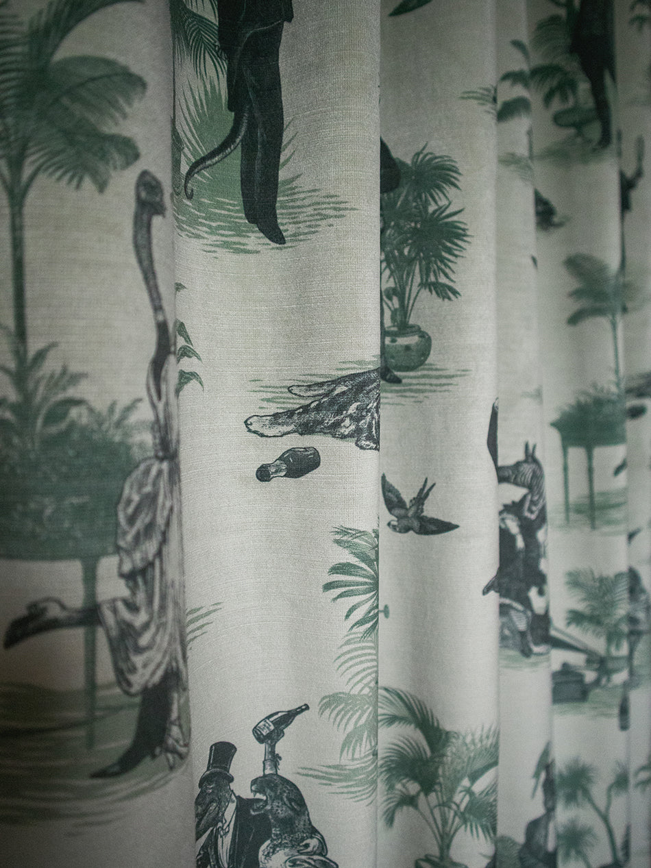 Safari Soirée 'Forest Mist' Recycled Velvet Sample