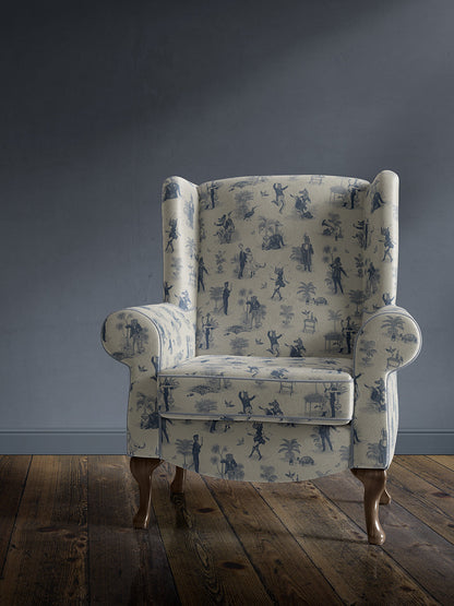 Safari Soirée 'Heron Blue' Recycled Velvet