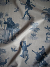 Load image into Gallery viewer, Safari Soirée &#39;Heron Blue&#39; Recycled Velvet Sample