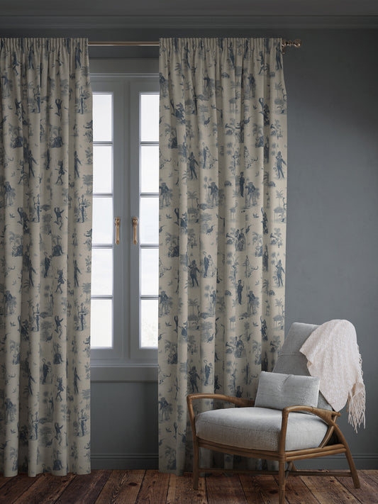 Safari Soirée 'Heron Blue' Recycled Velvet