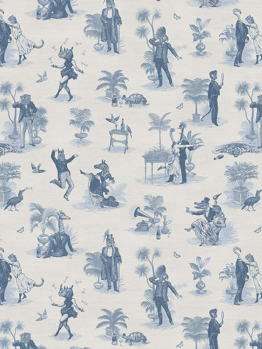 Safari Soirée 'Heron Blue' Recycled Velvet