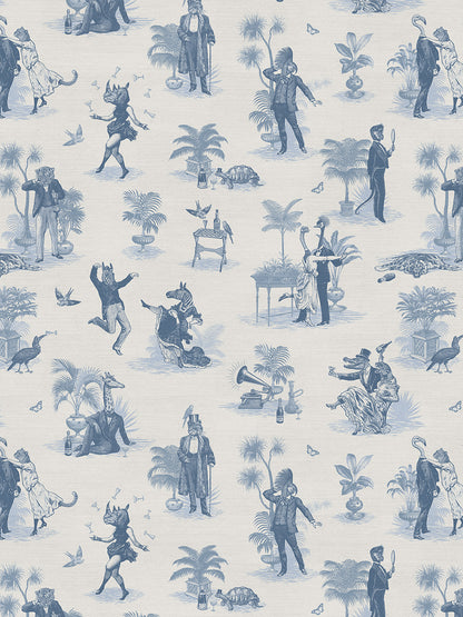 Safari Soirée 'Heron Blue' Recycled Velvet Sample