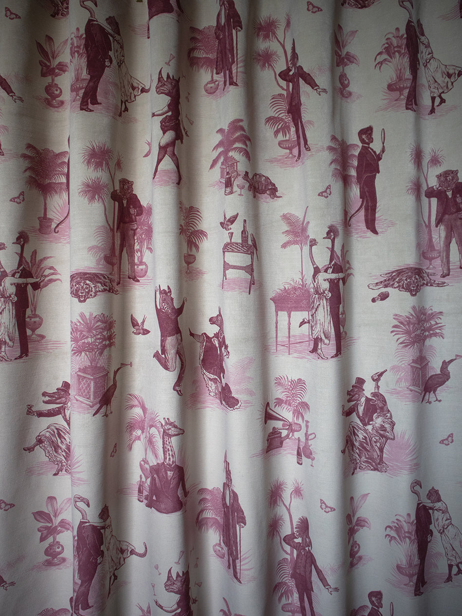 Safari Soirée 'Rouge' Recycled Velvet Sample