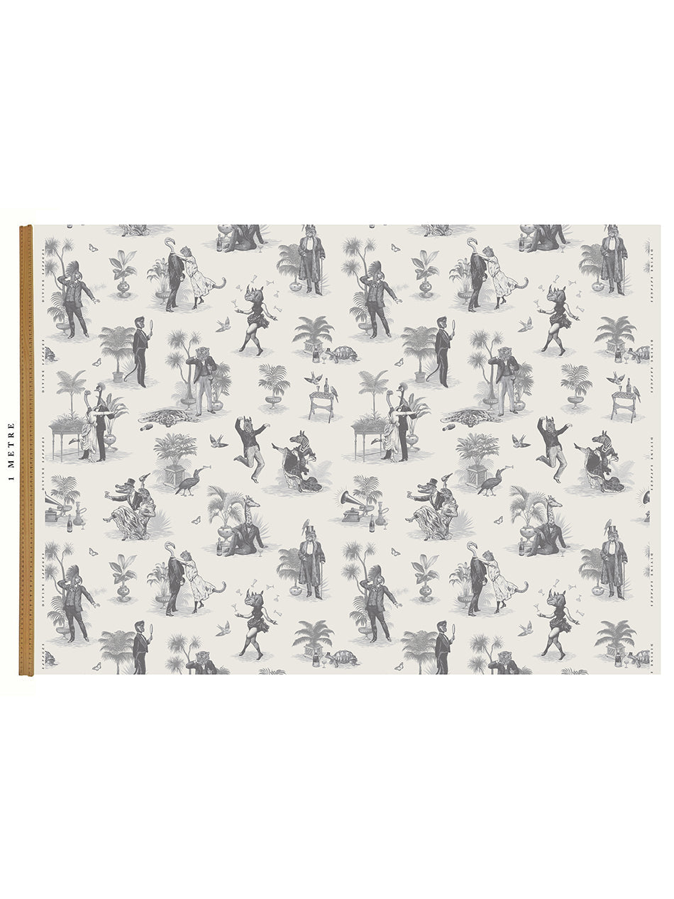Safari Soirée 'Soft Charcoal' Linen Sample