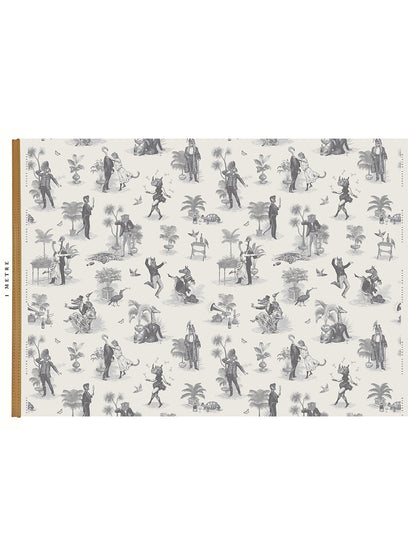 Safari Soirée 'Soft Charcoal' Linen Sample
