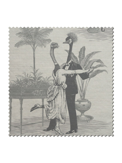 Safari Soirée 'Soft Charcoal' Linen Sample