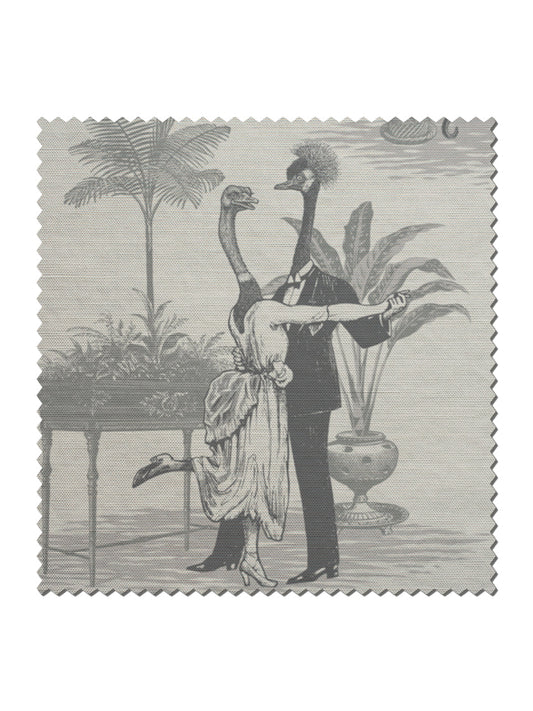 Safari Soirée 'Soft Charcoal' Linen Sample