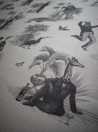 Safari Soirée 'Soft Charcoal' Linen