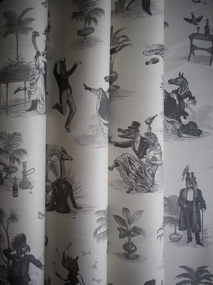 Safari Soirée 'Soft Charcoal' Linen