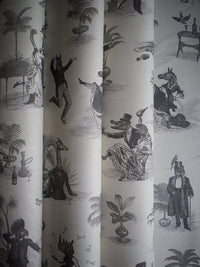 Safari Soirée 'Soft Charcoal' Linen Sample