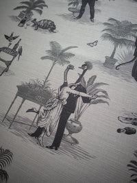 Safari Soirée 'Soft Charcoal' Linen Sample