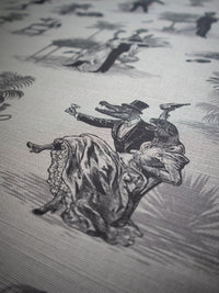 Safari Soirée 'Soft Charcoal' Linen Sample