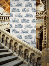 Load image into Gallery viewer, Extinctopia &#39;Jurassic Coast Blue&#39; Wallpaper Sample