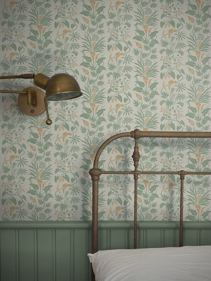 Little Botanize 'Palm Green' Wallpaper
