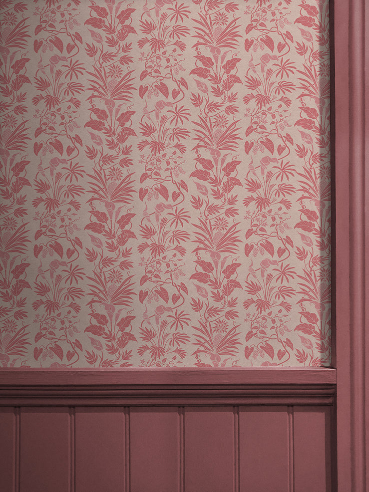 Little Botanize 'Strawberry Blush' Wallpaper
