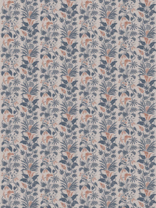 Little Botanize 'Terracotta Blue' Wallpaper Sample