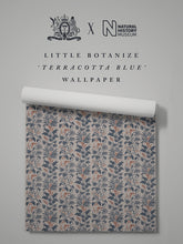 Load image into Gallery viewer, Little Botanize &#39;Terracotta Blue&#39; Wallpaper