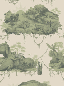 Extinctopia 'Galapagos Green' Wallpaper