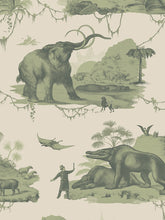 Load image into Gallery viewer, Extinctopia &#39;Galapagos Green&#39; Wallpaper Sample
