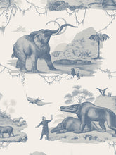 Load image into Gallery viewer, Extinctopia &#39;Jurassic Coast Blue&#39; Wallpaper Sample