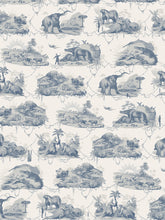 Load image into Gallery viewer, Extinctopia &#39;Jurassic Coast Blue&#39; Wallpaper Sample