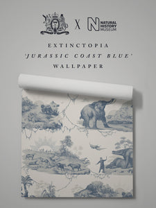 Extinctopia 'Jurassic Coast Blue' Wallpaper