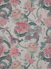 Load image into Gallery viewer, Forbidden Bloom &#39;Bone White&#39; Faux Suede Wallpaper Sample