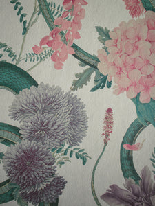 Forbidden Bloom 'Bone White' Wallpaper Sample