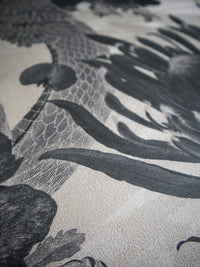 Forbidden Bloom 'Monochrome' Faux Suede Wallpaper Sample