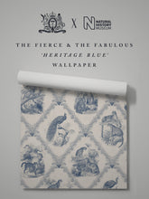 Load image into Gallery viewer, The Fierce &amp; The Fabulous &#39;Heritage Blue&#39; Wallpaper