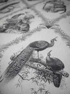 The Fierce & The Fabulous 'Soft Charcoal' Wallpaper Sample