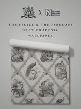 Load image into Gallery viewer, The Fierce &amp; The Fabulous &#39;Soft Charcoal&#39; Wallpaper Sample