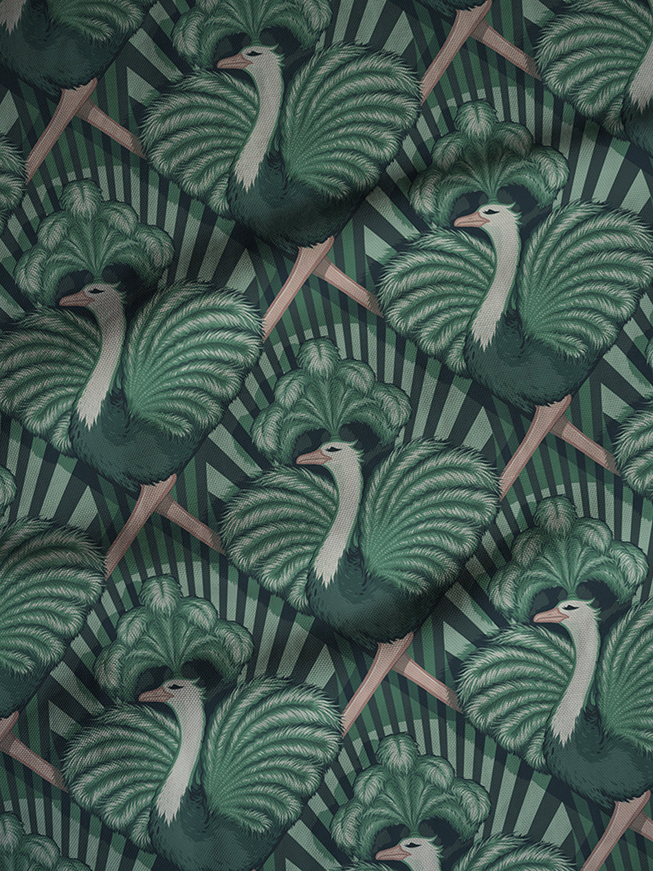 Zsa Zsa 'Bottle Green' Linen Sample