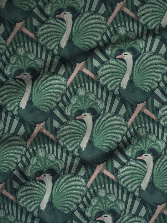 Zsa Zsa 'Bottle Green' Linen Sample