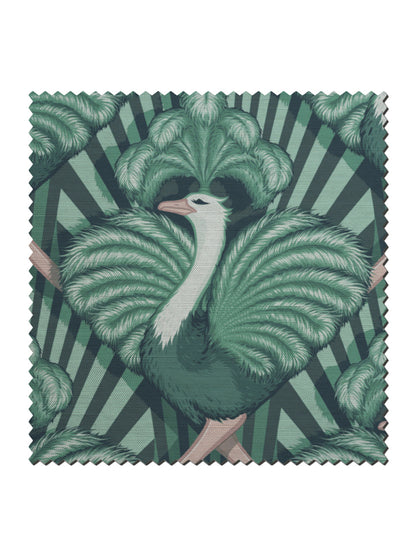 Zsa Zsa 'Bottle Green' Linen Sample
