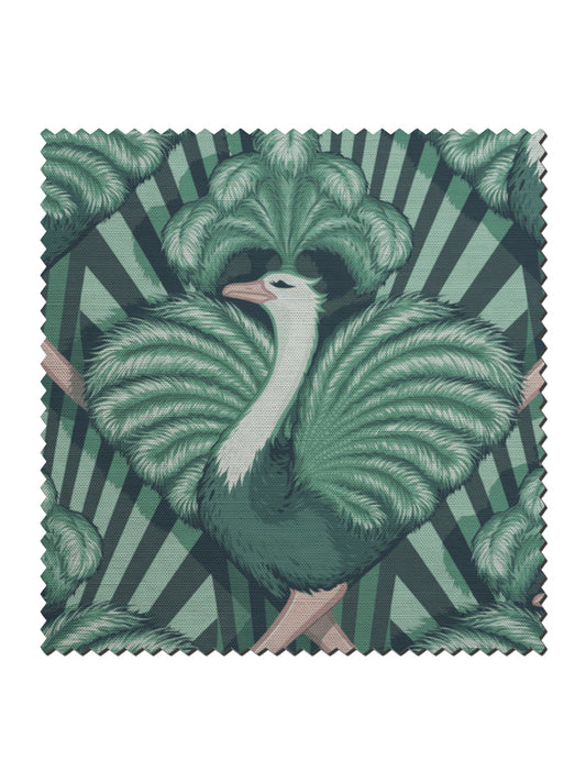 Zsa Zsa 'Bottle Green' Linen Sample