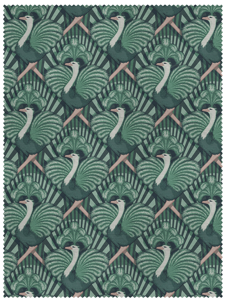 Zsa Zsa 'Bottle Green' Linen Sample