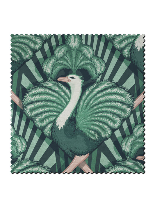 Zsa Zsa 'Bottle Green' Recycled Velvet Sample