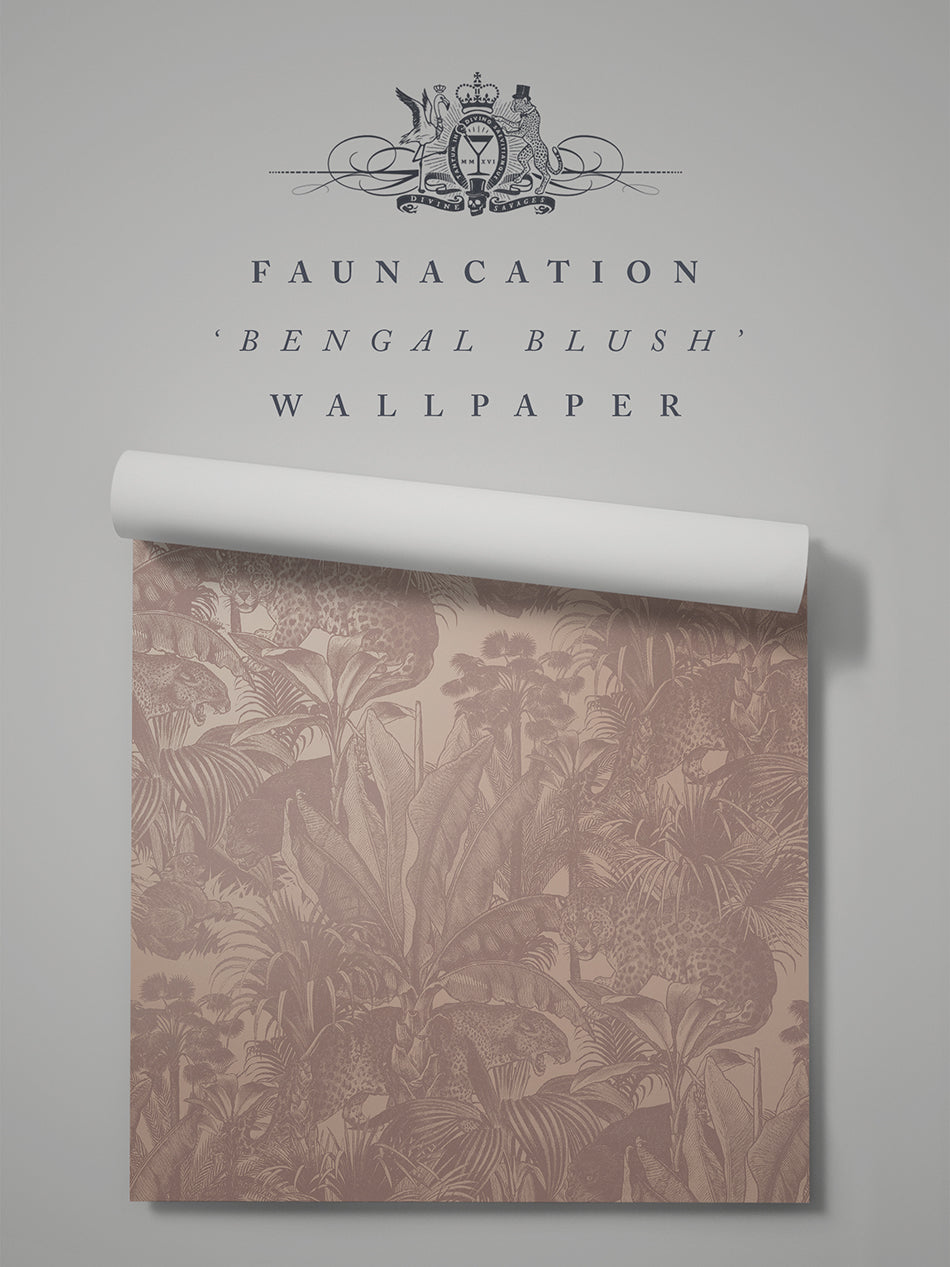 Faunacation 'Bengal Blush' Wallpaper Sample