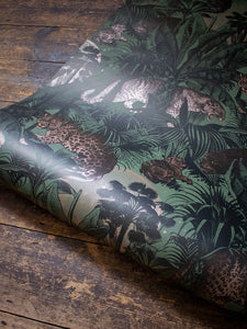 Faunacation 'Hunter Green' Wallpaper Sample