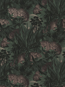 Faunacation 'Hunter Green' Wallpaper Sample