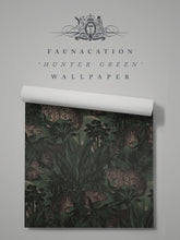 Load image into Gallery viewer, Faunacation &#39;Hunter Green&#39; Wallpaper Sample