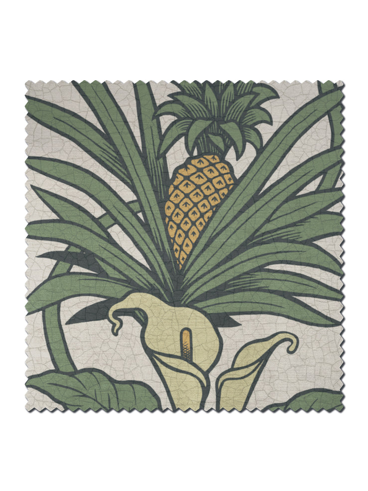 Botanize Heritage 'Palm Green' Recycled Velvet Sample