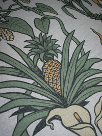 Botanize Heritage 'Palm Green' Linen Sample
