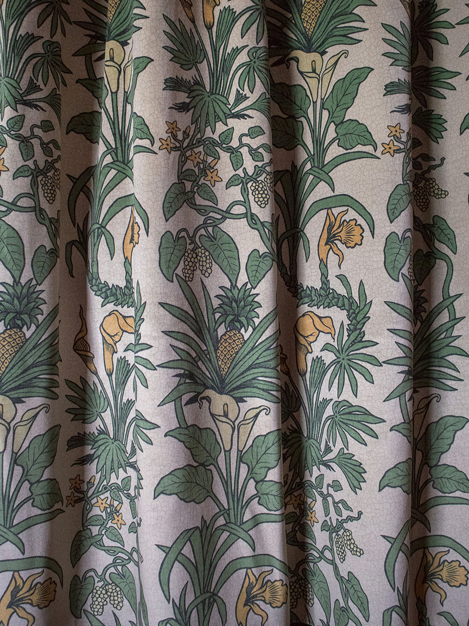 Botanize Heritage 'Palm Green' Recycled Velvet Sample