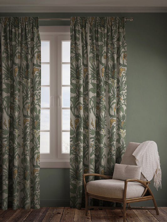 Botanize Heritage 'Palm Green' Recycled Velvet