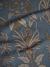 Botanize Heritage 'Whale Blue' Linen Sample