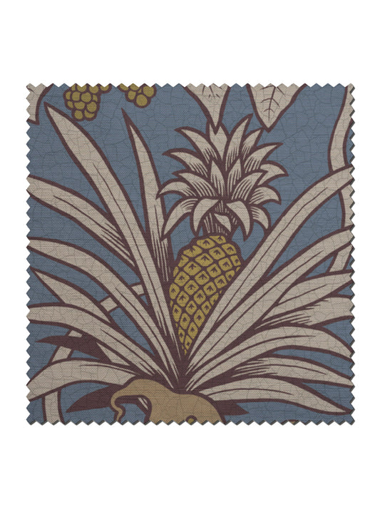 Botanize Heritage 'Whale Blue' Linen Sample