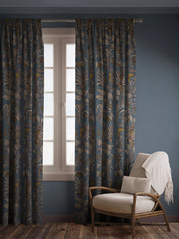 Botanize Heritage 'Whale Blue' Recycled Velvet