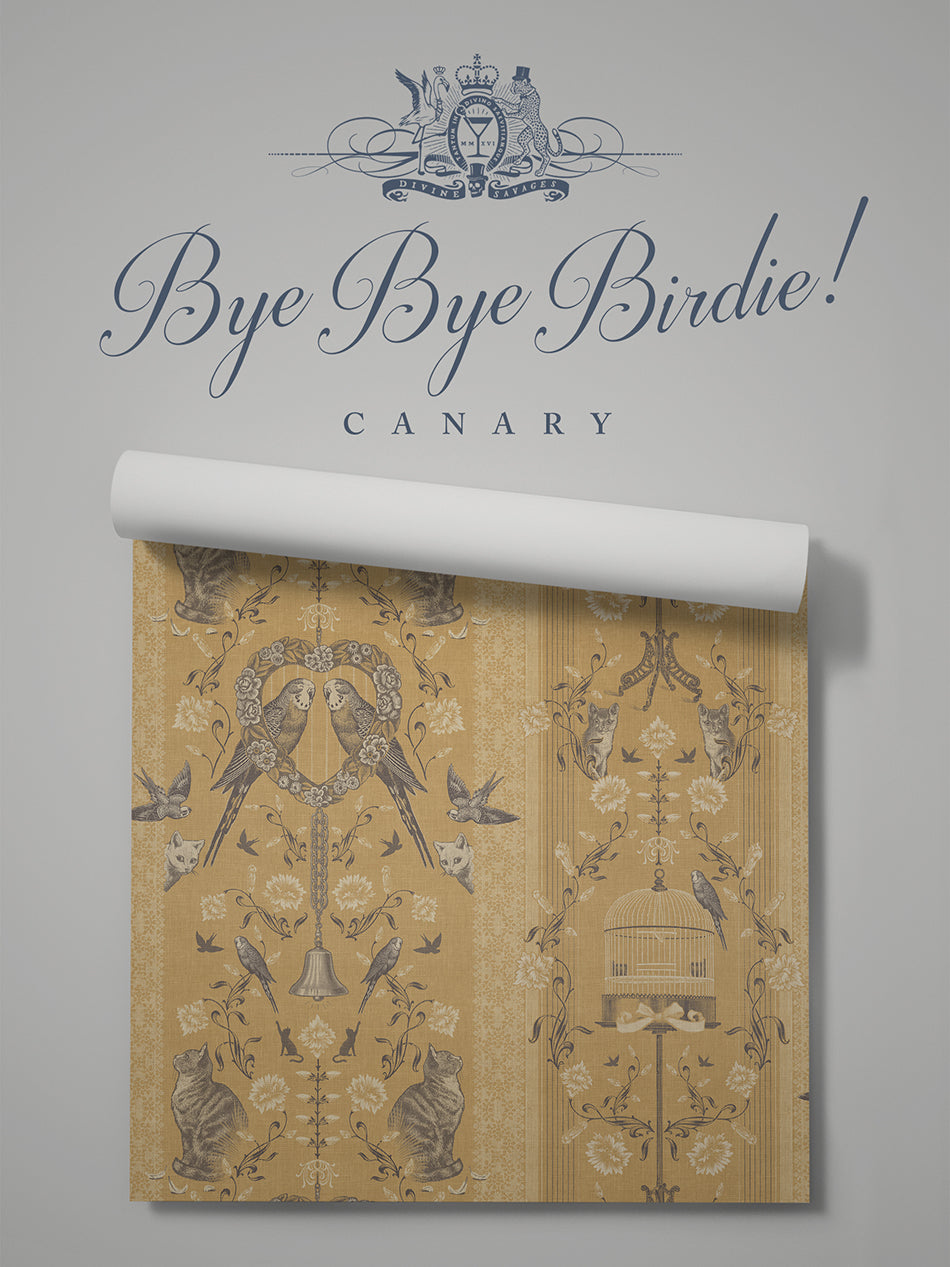 Bye Bye Birdie! 'Canary' Wallpaper Sample